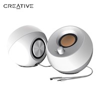 Parlante Creative Pebble 2.0 4.4w 3.5mm Usb-Power Blanco